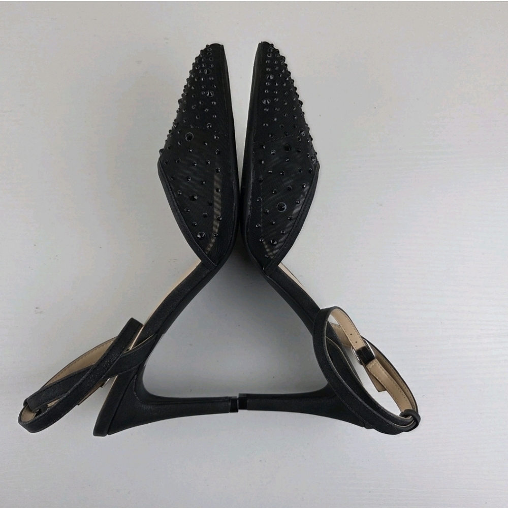 Adrienne‎ Vittadini Shoes Nerve 1 Embellished Pumps Heels Size 10 M Black - Picture 5 of 8
